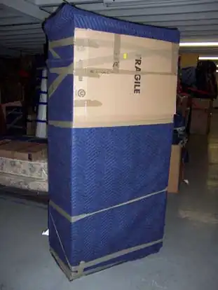 Armoire, after packing.