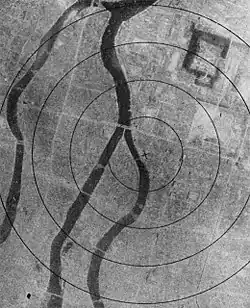 The same area of Hiroshima after bombing.