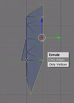 Extrude along Y-Aixis