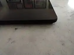 …we sealed the gap between cooktop and countertop with transparent silicone.