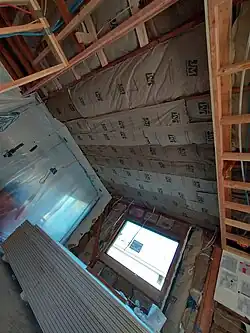 New building insulation, and a new window, too