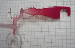 Co-injection (sandwich) molded part