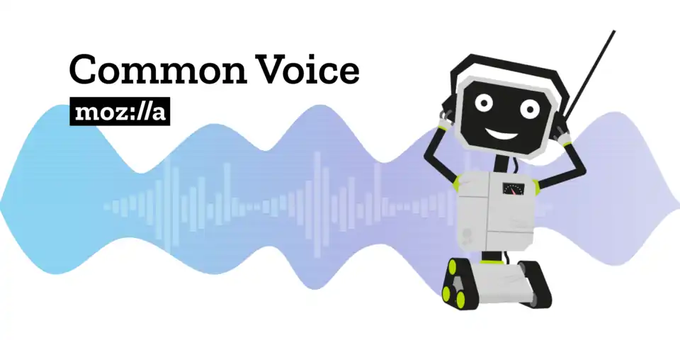 A banner for Mozilla Common Voice.