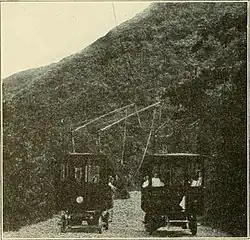 Trackless trolleys, Laurel Canyon, Los Angeles, 1916[5]
