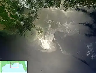 Deepwater Horizon Oil Spill from Space - May 24, 2010