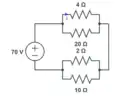 this circuit where i = 35/3 = 11.67 plus
