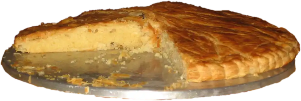 Galette des rois filled with frangipane