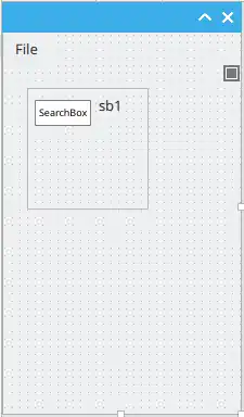 Gambas form with searchbox instance
