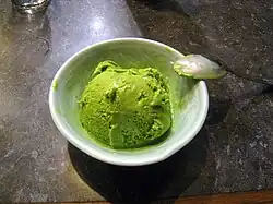 Green tea ice cream