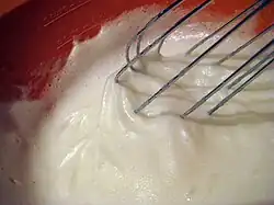 Whipping egg whites