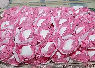 Makrout ellouz, an Algerian pastry made using almonds, sugar and lemon