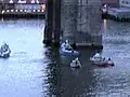 NYPD and FDNY Boats Wait for Suicide in New York City, USA. Date: May 21, 2007 at 19:36