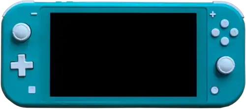 A blue Nintendo Switch Lite