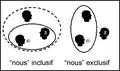 Inclusive and exclusive "nous"