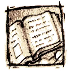 Illustration of an open book