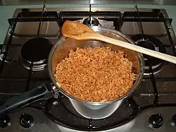 All the ingredients together in the saucepan