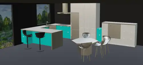 Similar, but with a raised dishwasher