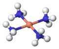 square planar: tetraamminecopper(II), [Cu(NH3)4]2+