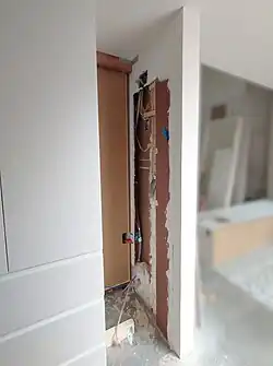 Only so much material as to beautify what would be visible