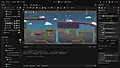 A screenshot of a 2D platformer in the editor.