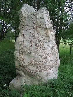 A Viking runestone.
