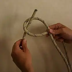 Make the first overhand loop