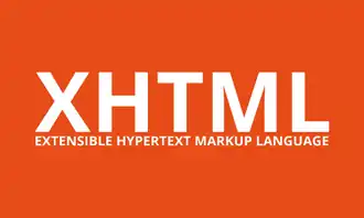 Header with the text "XHTML Extensible Hypertext Markup Language"