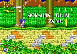Screenshot of Aquatic Ruin Zone Act 1