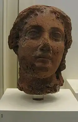 Arsinoe II, a pottery fragment