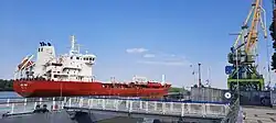 Usichem tanker, Izmail Seaport, June, 2020.
