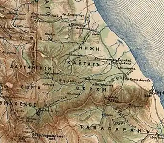 Location of Kaitag Utsmiate