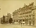 The CGER on the Place de Brouckère/De Brouckèreplein partly visible on the far right, next to the Café Métropole (right), ca. 1870s