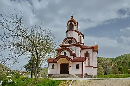 A western view of the church