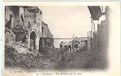 Destruction of Casablanca caused by the 1907 French bombardment.