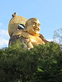 Statue of Budai at Hushan Temple in Taiwan