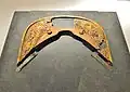 Gilded bronze saddle fitting front wheel (maewa) Nara Prefectural Kashihara Archaeological Institute (other images are the same).