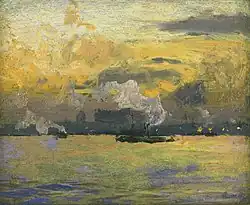 'Jersey City at Sunset'