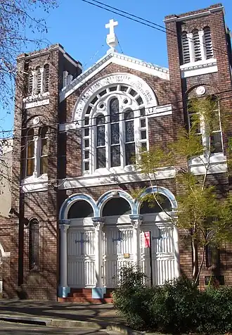 Holy Trinity Greek Orthodox Church, Surry Hills (altered 1931 facade)