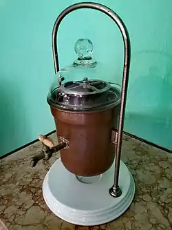 Coffee machine c. 1900 similar to Parker's Steam Fountain