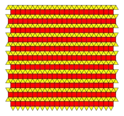 Elongated triangular tiling