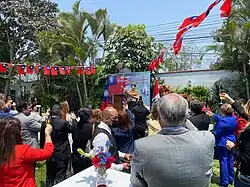 ROC office in Lima during National Day celebrations