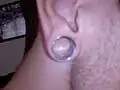 16&nbsp;mm (0.63&nbsp;in) flesh tunnel
