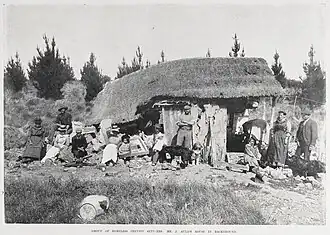 Damage to a house following the 1901 Cheviot earthquake