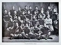 The 1908 Muhlenberg Mules football team, coached by Alfred E. Bull