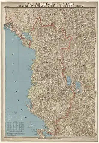 The Principality of Albania in 1916