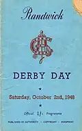 1948 AJC Derby racebook front cover