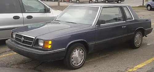1989 Dodge Aries coupe