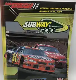 2004 Subway 400 program cover