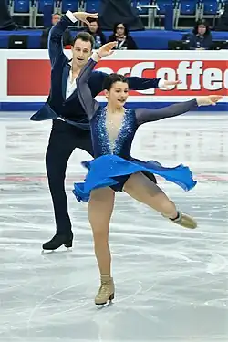 Natalia Kaliszek and Maksym Spodyriev at the 2018 European Championships