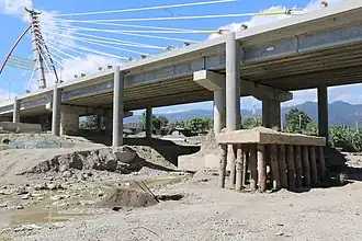 The CPLP Bridge in Dili during the dry season in 2019